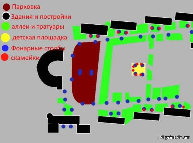 3D-модель "Проект городка"
