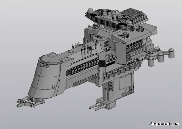 3D-модель "Космический корабль WARHAMMER 40000"