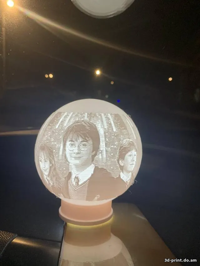 3D-модель "Ночник литофан Гарри Поттер"