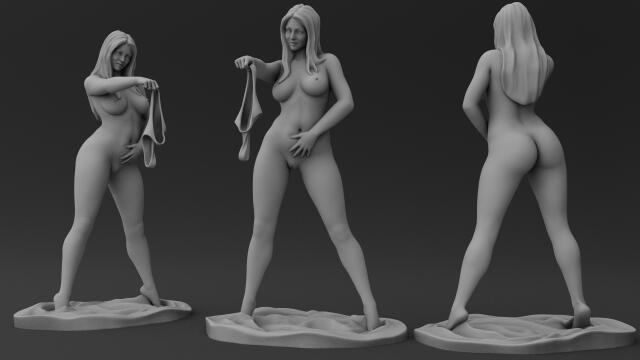 3D-модель "Девушка без одежды 18+" 3D-модель "Девушка без одежды 18+"