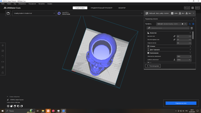 3D-модель "Череп - горшок" 3D-модель "Череп - горшок"