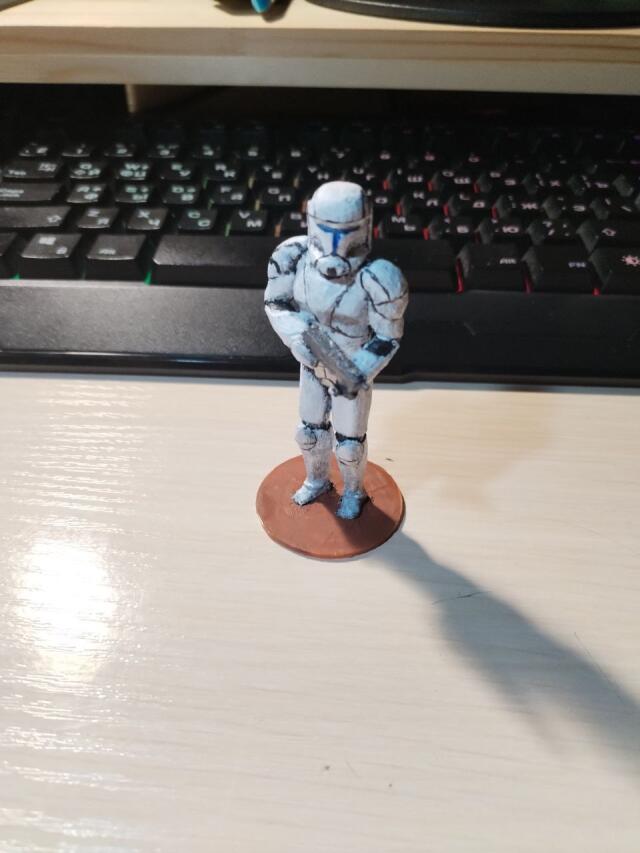 3D-модель "Фигурка клона-коммандос"