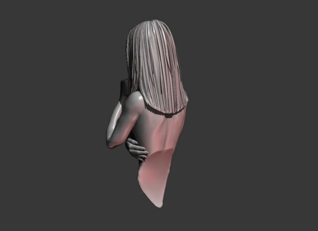 3D-модель "Девушка бюст 18+" 3D-модель "Девушка бюст 18+"