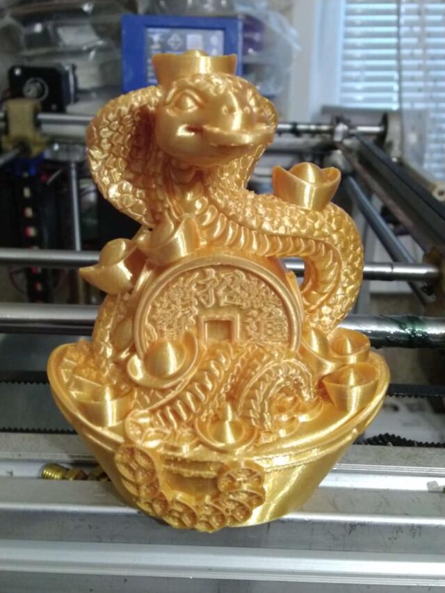 3D-модель "Китайская Змея на деньгах 3"