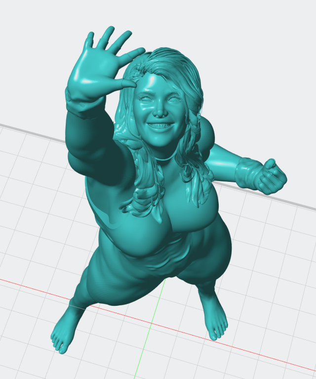 3D-модель "Женщина-халк" 3D-модель "Женщина-халк"