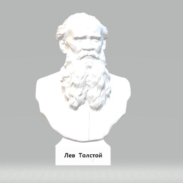 3D-модель "Бюст Лев Толстой"