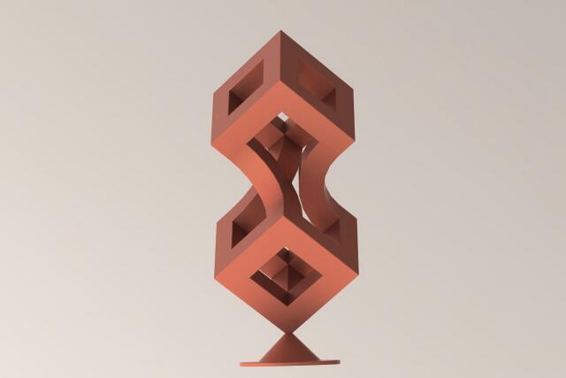 3D-модель "Геометрическая скульптура_11" 3D-модель "Геометрическая скульптура_11"