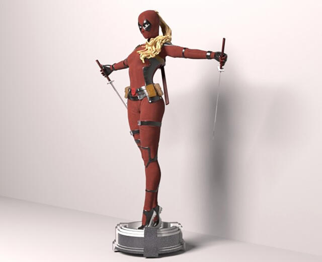3D-модель "Леди Deadpool"