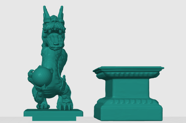 3D-модель "Китайский дракон" ШКАТУЛКА