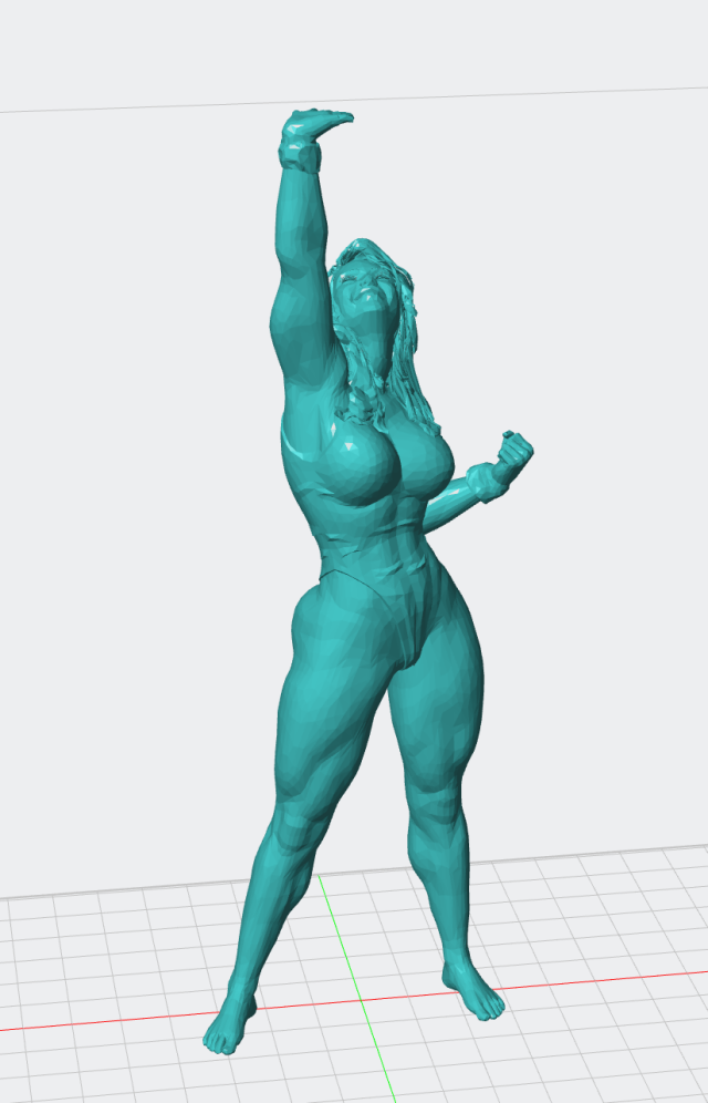 3D-модель "Женщина-халк"