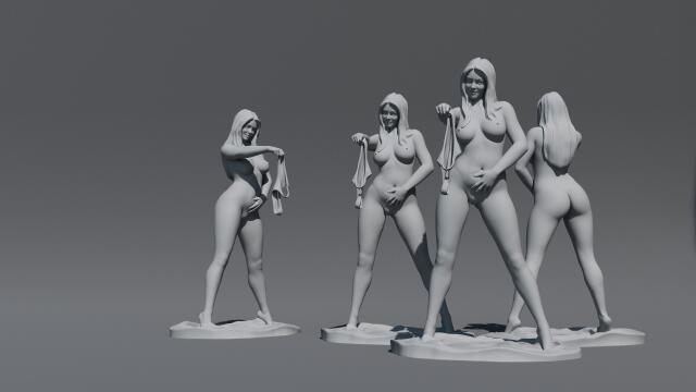 3D-модель "Девушка без одежды 18+" 3D-модель "Девушка без одежды 18+"