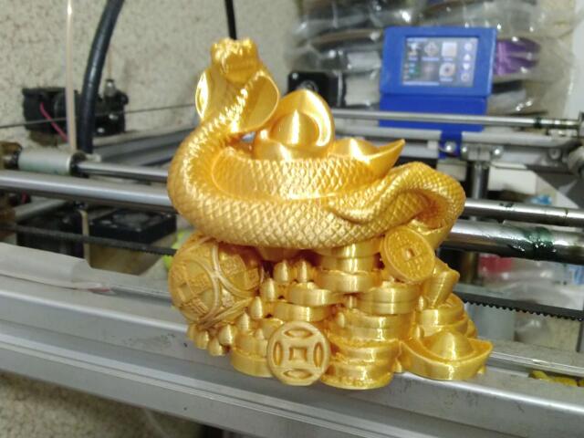 3D-модель "Китайская Змея на деньгах 2"