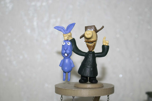 3D-модель "Дворник с зайцем"