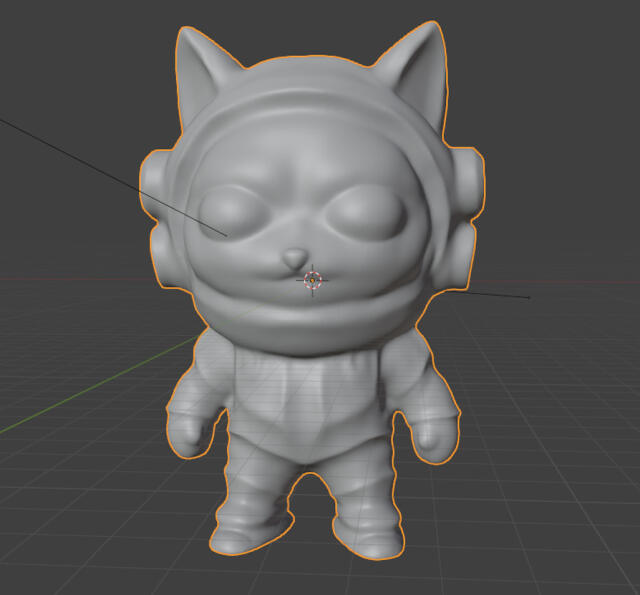 3D-модель "Кот-космонавт" 3D-модель "Кот-космонавт"