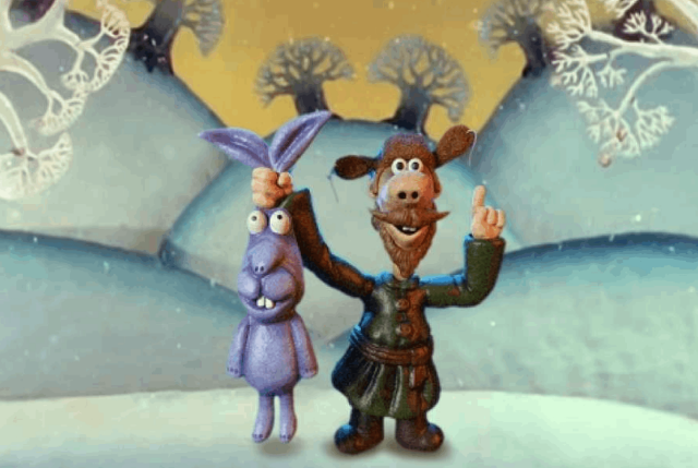 3D-модель "Дворник с зайцем"