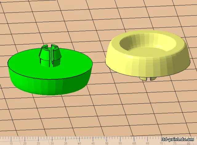 3D-модель "Ножка от компьютерного корпуса"