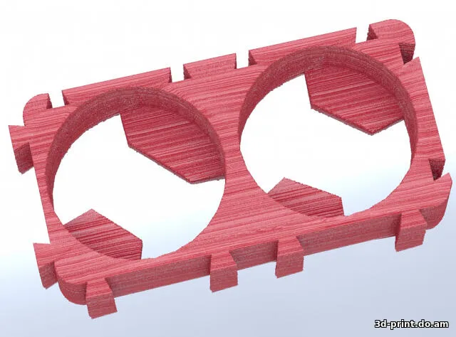 3D-модель "Крепеж для аккумуляторов 18650" 3D-модель "Крепеж для аккумуляторов 18650"