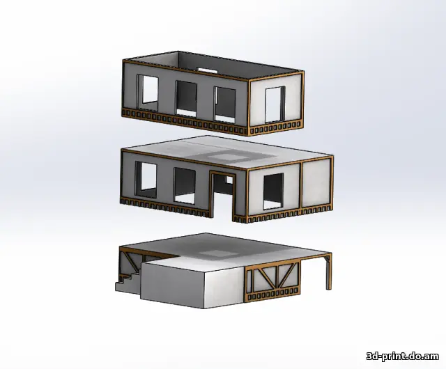 3D-модель "Стредневековый дом"