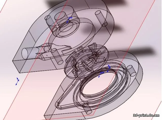 3D-модель "Помпа СВО из двигателя HDD"
