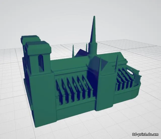 3D-модель "Нотр-Дам-де-Пари"