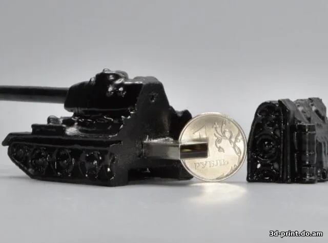 3D-модель "Корпус флешки USB в виде танка T 34"