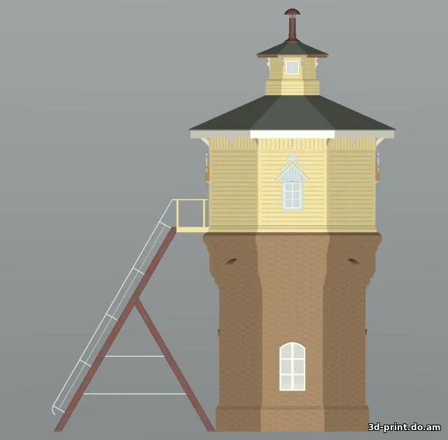 3D-модель "Водонапорная башня"