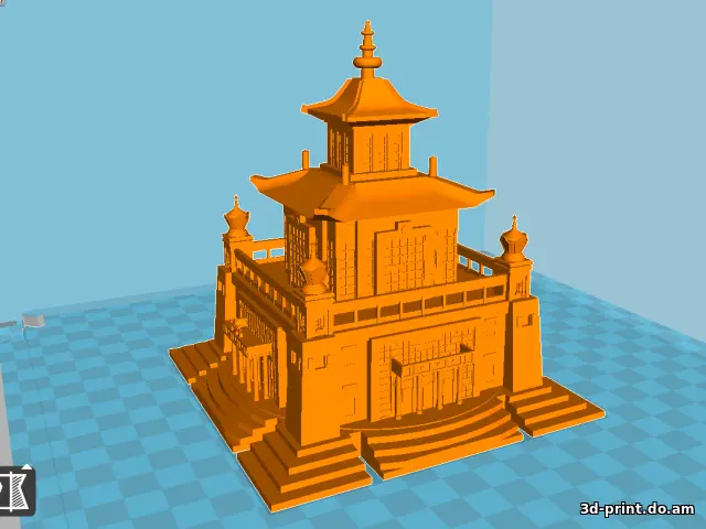 3D-модель "Золотая обитель Будды Шакьямуни (Элиста)"