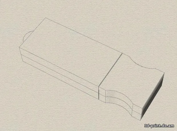 3D-модель "Корпус флешки 2"