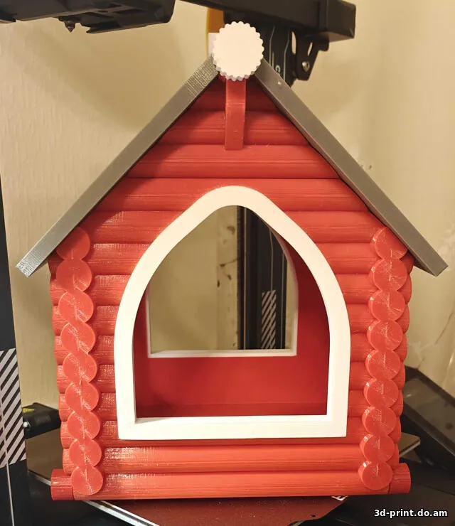 3D-модель "Кормушка для птиц Изба" 3D-модель "Кормушка для птиц Изба"