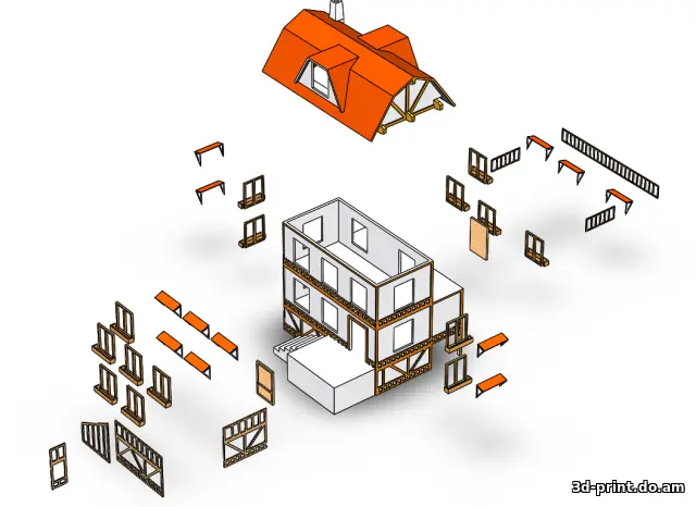 3D-модель "Стредневековый дом"