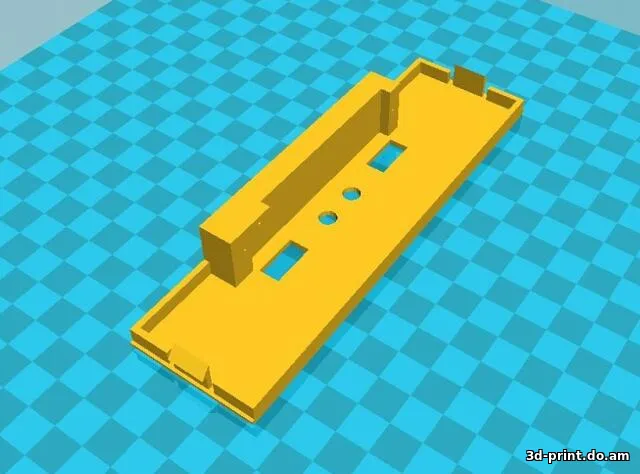 3D-модель "Заглушка лицевой панели системника под аудио и USB"