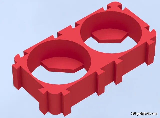 3D-модель "Крепеж для аккумуляторов 18650"