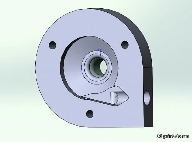 3D-модель "Помпа СВО из двигателя HDD"