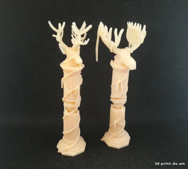3D-модель "Колонна, олень, лось"