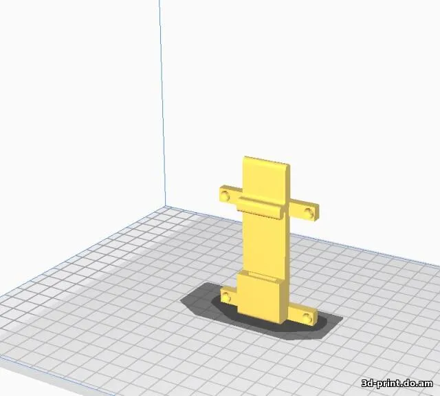 3D-модель "3D модель крепления на DIN для Raspberry Pi4"