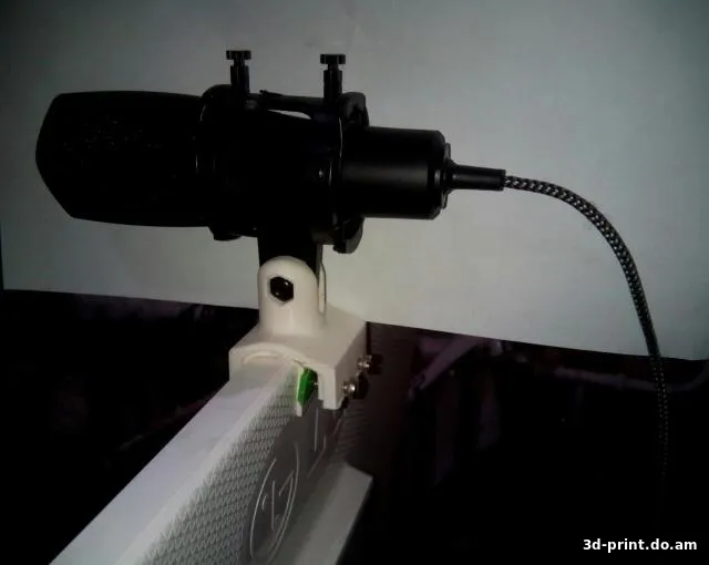 3D-модель "Держатель для микрофона на жк монитор"