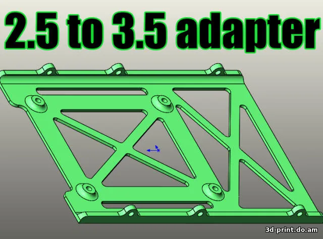 3D-модель "HDD/SSD переходник 2.5 на 3.5"