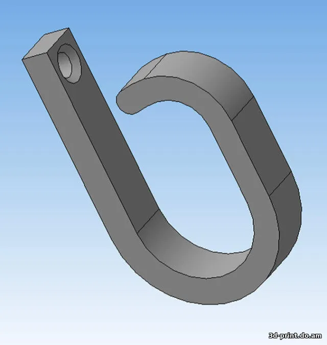 3D-модель "Крючок для подвешивания проводов"