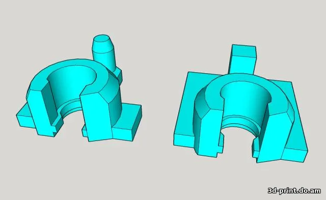 3D-модель "Фиксатор ролика протяжки дуплекса принтера Canon или HP (duplex)"