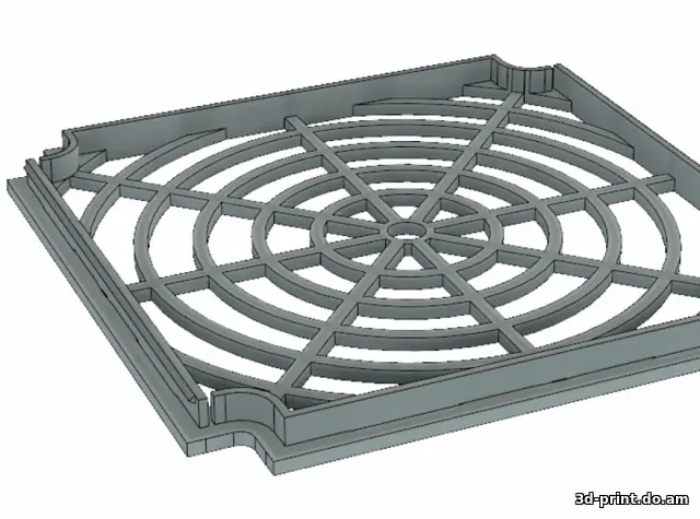 3D-модель "Корпус фильтра кулера 120 мм"