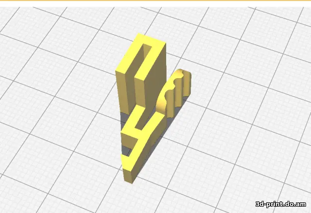 3D-модель "pcie_riser PCE2PCE-NO6_lock v1"