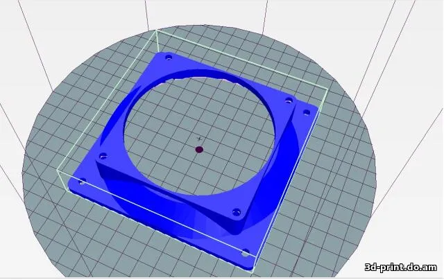3D-модель "Адаптер (переходник) с кулера 92мм на 120 мм"