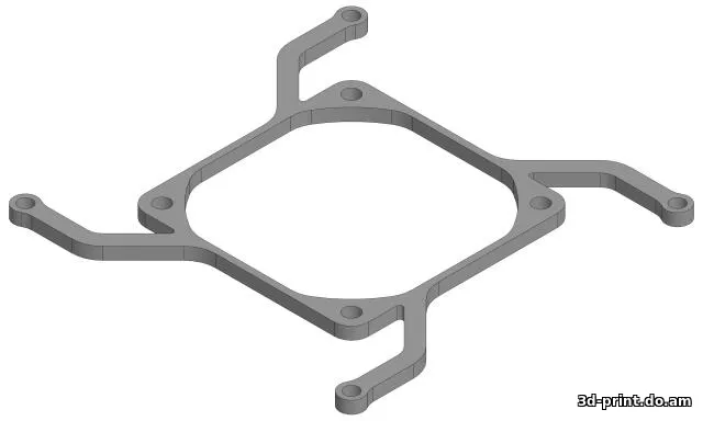 3D-модель "Переходник со 120-ти мм вентилятора на радиатор процессоров AMD"