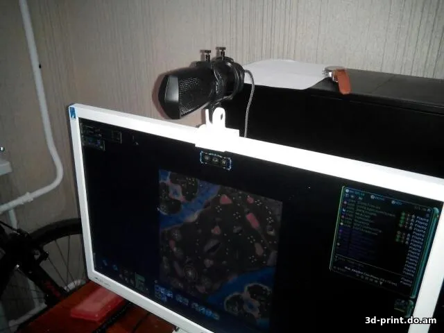 3D-модель "Держатель для микрофона на жк монитор"