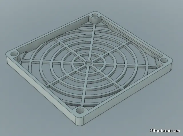 3D-модель "Корпус фильтра кулера 120 мм"