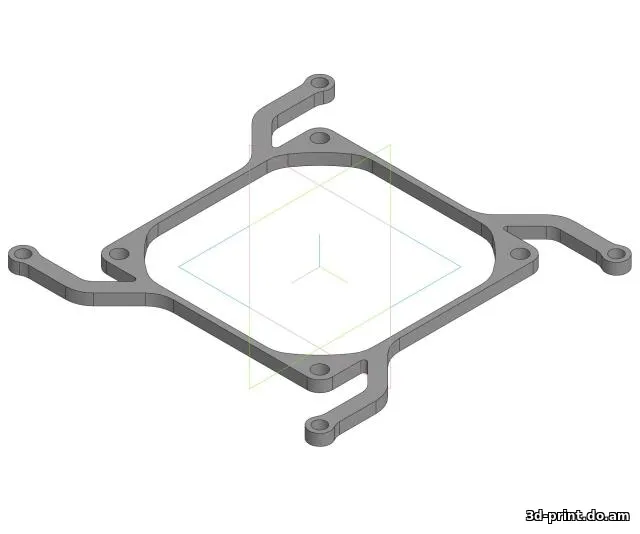 3D-модель "Переходник со 120 мм вентилятора на 80 мм"