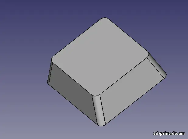 3D-модель "Крышки (колпачки) cherry-mx под наклейки. 2 варианта разной высоты"