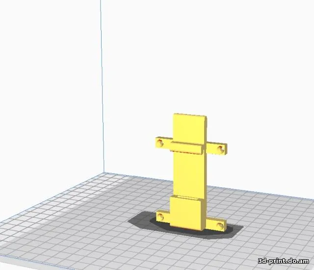 3D-модель "3D модель крепления на DIN для Raspberry Pi4"