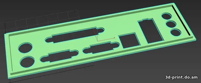 3D-модель "Заглушка на Gigabyte 945GCM-S2L"