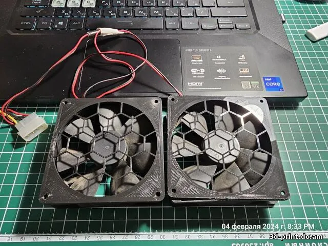 3D-модель "Решётка кулера 92х2 мм"